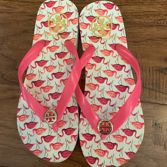 Tory Burch Flamingo Flip Flop Sandals - Picture 1 of 5